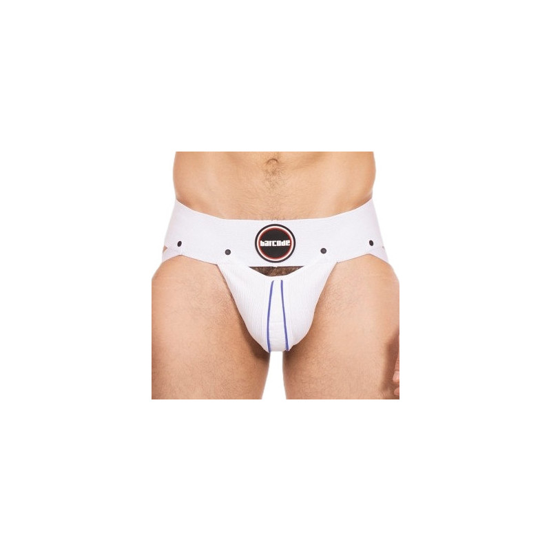 Barcode Berlin Jockstrap Rokk Blanc-Bleu
